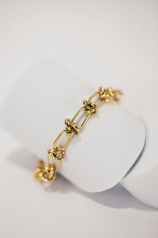 Gold Link Chain Bracelet