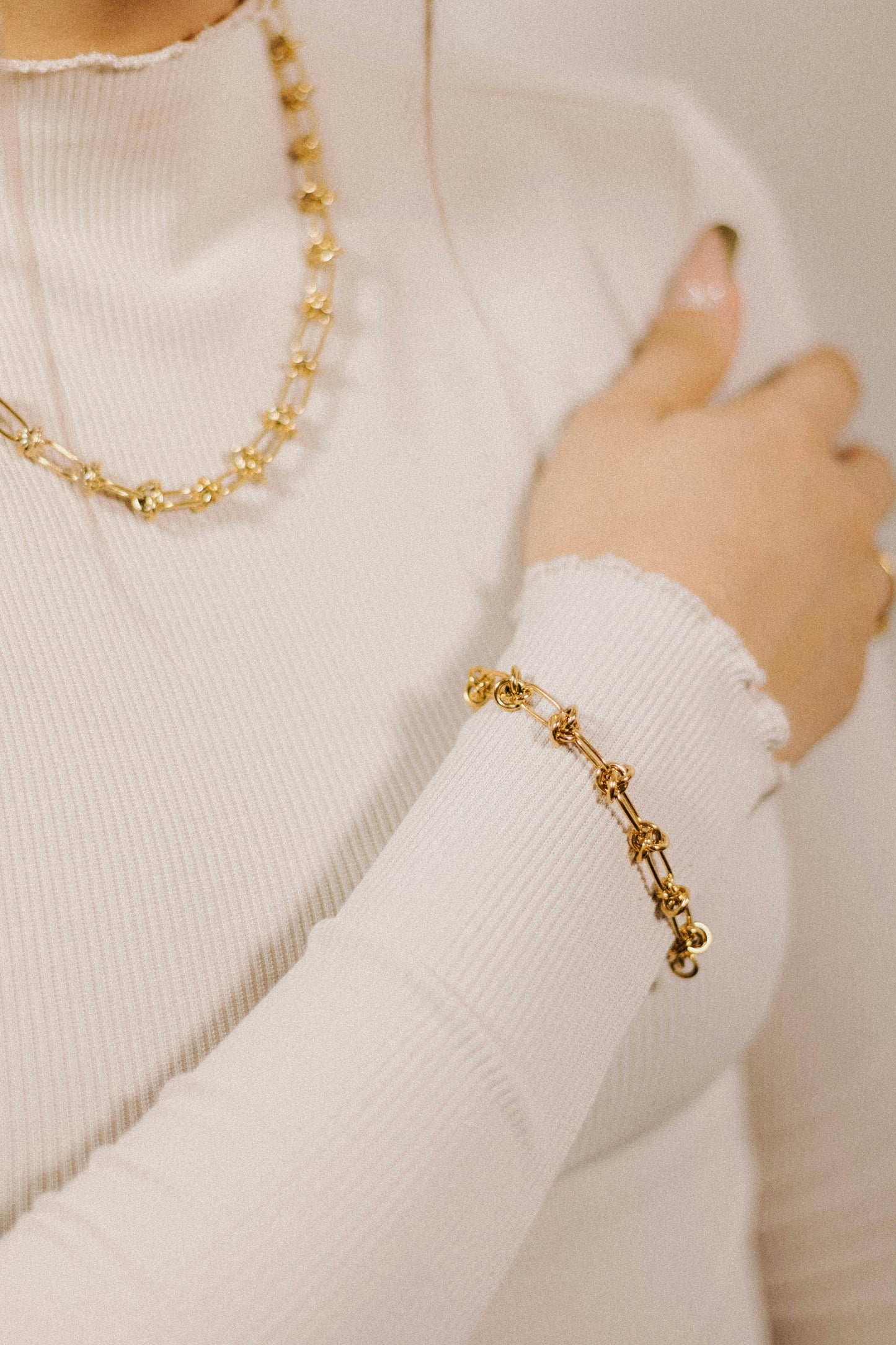 Gold Link Chain Bracelet
