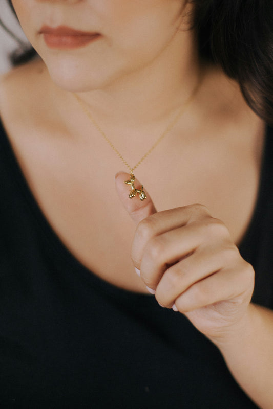 Balloon Dog Pendant Necklace